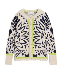 White Stuff - Strickjacke "LULU", ivory printed, Bio-Baumwolle