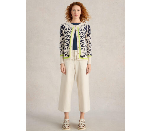 White Stuff - Strickjacke "LULU", ivory printed, Bio-Baumwolle – Bild 6