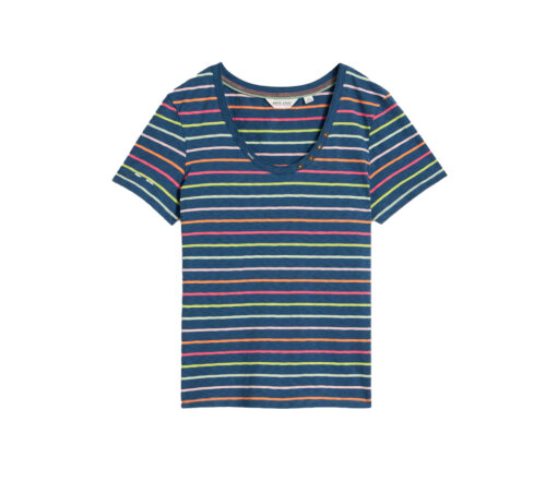 White Stuff - T-Shirt ''NADIA", navy multi, Baumwolle