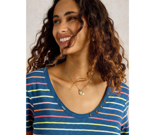 White Stuff - T-Shirt ''NADIA", navy multi, Baumwolle – Bild 5