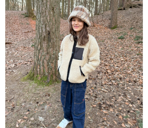 Alwero - Jacke SHERPA Jr., Sand Brown, Biowolle, ultra leicht – Bild 2