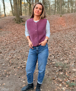 Alwero - Bodywarmer "TYB" ADULT, Biowolle, FRENCH VIOLET, ultra light
