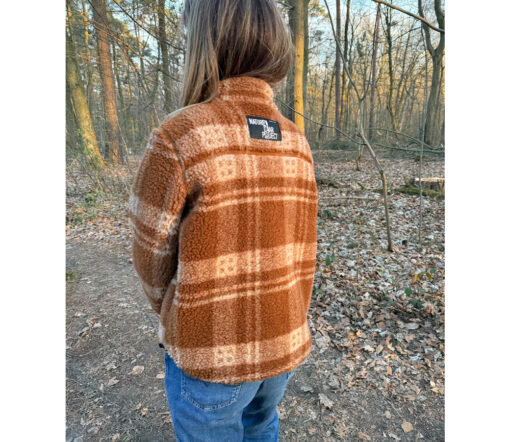 Alwero - Jacke SHERPA, Scotch Apricot, Biowolle, ultra leicht, unisex – Bild 5