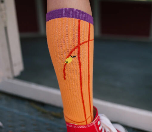 Sticky Lemon - Socken 'Sporty Socks', gravel orange – Bild 2