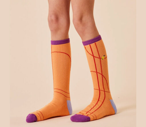 Sticky Lemon - Socken 'Sporty Socks', gravel orange – Bild 4