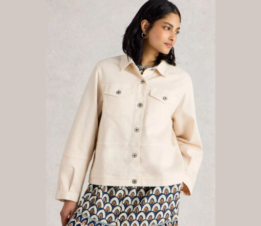 White Stuff - Jeansjacke "CAMILLE", light nature, Bio-Baumwolle – Bild 2