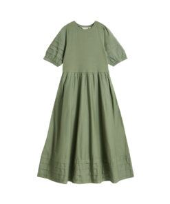 White Stuff - Kleid "CLAUDIA", dusty green, Biobaumwolle