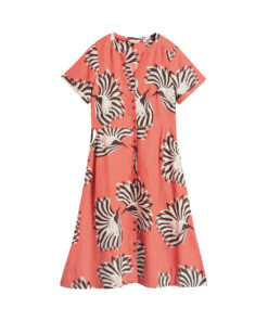 White Stuff - Kleid "IRIS", coral print, Leinen