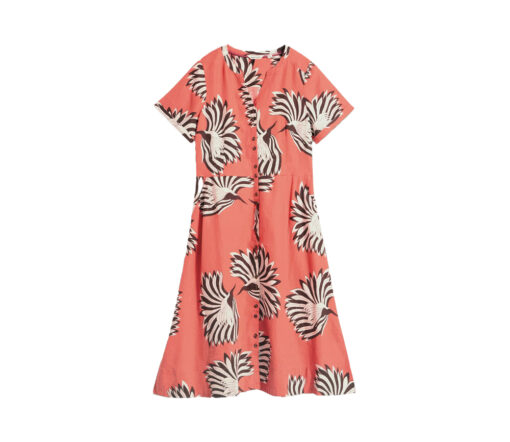 White Stuff - Kleid "IRIS", coral print, Leinen