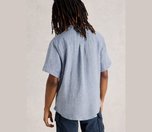 White Stuff - Leinenhemd "KESWICK", chambray blue, kurzärmlig – Bild 3