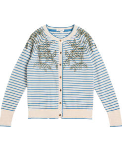 White Stuff - Strickjacke "LULU", ivory multi, Bio-Baumwolle