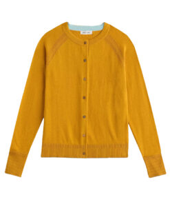 White Stuff - Strickjacke "LULU", mid yellow, Bio-Baumwolle