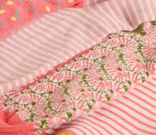 White Stuff - Socken, 4er Pack, verschiedene Muster, pink multi, Bio-Baumwolle – Bild 2