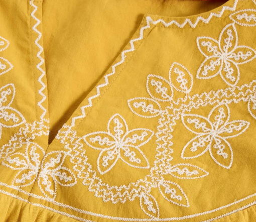 White Stuff - Top "CALLIE", mid yellow, Baumwolle – Bild 5
