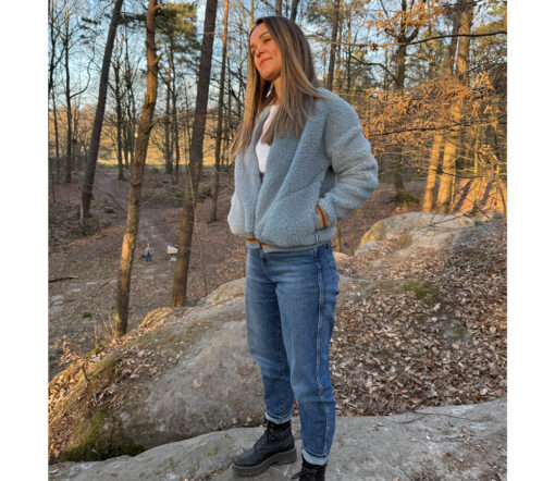 Alwero - Jacke BOOM, Icy Blue, Biowolle, ultra leicht – Bild 3