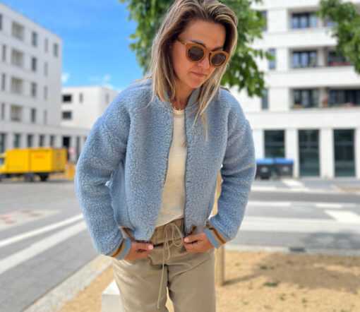 Alwero - Jacke BOOM, Icy Blue, Biowolle, ultra leicht – Bild 9