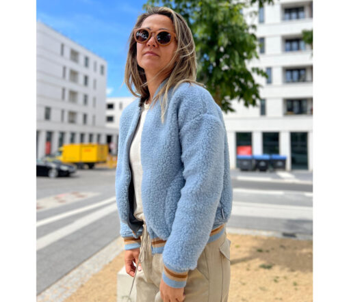 Alwero - Jacke BOOM, Icy Blue, Biowolle, ultra leicht – Bild 7