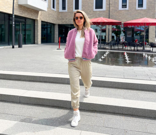 Alwero - Jacke BOOM, Venetian Pink, Biowolle, ultra leicht – Bild 9