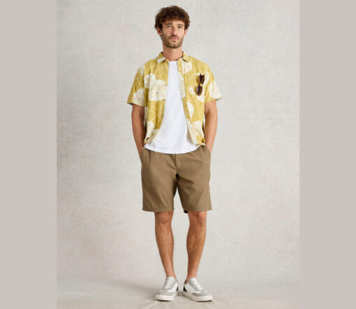 White Stuff - Shorts "Drawstring", Leinenmix, dark natural – Bild 2