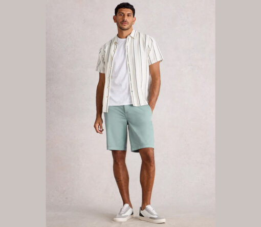 White Stuff - Chino Shorts "SUTTON", Biobaumwolle, light blue – Bild 2