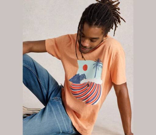White Stuff - T-Shirt "SURF UP", Pink – Bild 2