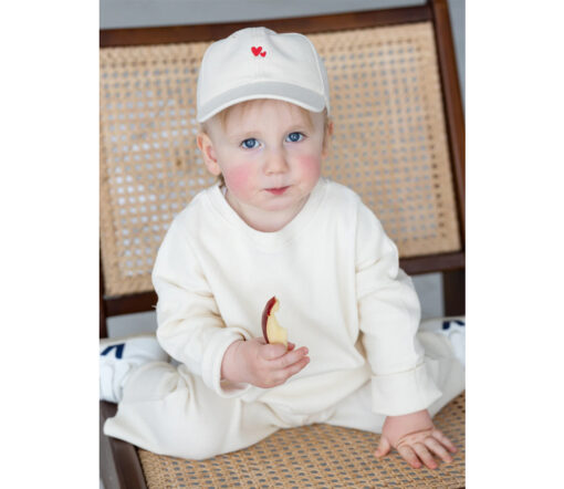 Atelier Rive - Cap Junior HEART, tofu, Biobaumwolle – Bild 2