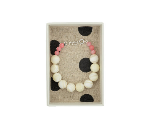 The Sticky Sis Club - Armband "CLUB CHIC", perla