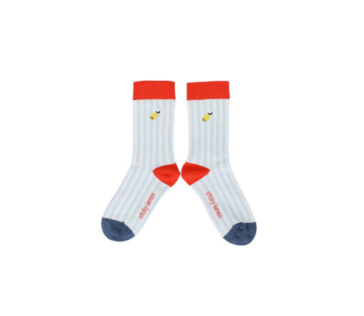 Sticky Lemon - Socken "STRIPES", zissou blue
