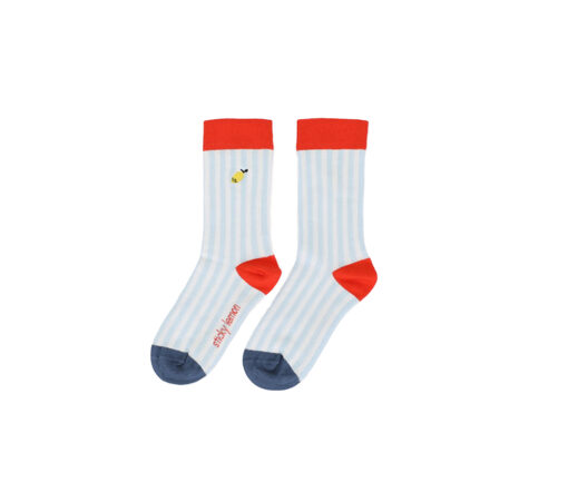 Sticky Lemon - Socken "STRIPES", zissou blue – Bild 4