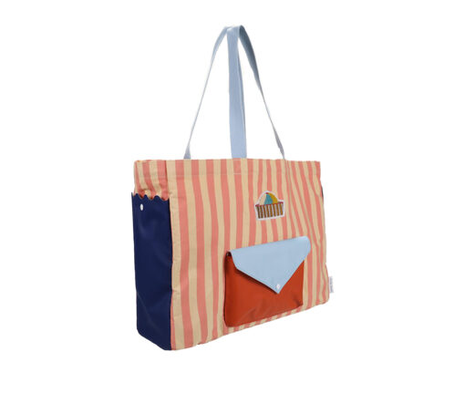 Sticky Lemon - Shopper "WONDERS OF THE DEEP SEA", coral pink + sandy yellow – Bild 3