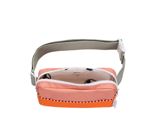 Sticky Lemon - Bauchtasche, "COLOURBLOCKING", coral pink + lifebuoy orange – Bild 3