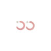 The Sticky Sis Club - Ohrringe "CLUB CHIC", cerchio, festive pink