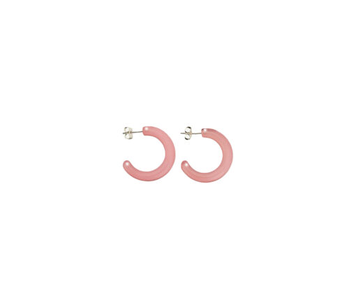 The Sticky Sis Club - Ohrringe "CLUB CHIC", cerchio, festive pink
