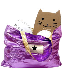 Ratatam - Tragetasche, wendbar "METALLIC", pink/gold