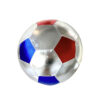 Ratatam - Fussball Stoffball, blau/silber/rot, 22cm