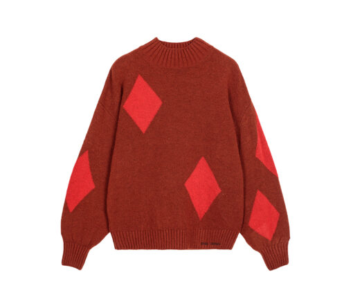 BOBO CHOSES - Strickpullover "DIAMOND", burgundy