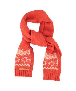 PiuPiuChick - Jaquard Schal gestrickt, Red