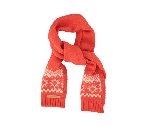 PiuPiuChick - Jaquard Schal gestrickt, Red