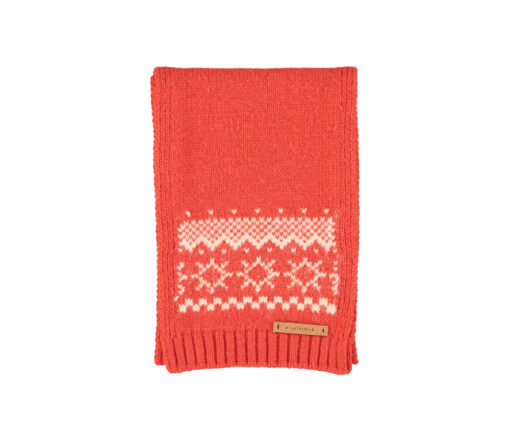 PiuPiuChick - Jaquard Schal gestrickt, Red – Bild 2