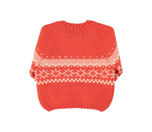 PiuPiuChick - Jaquard Sweater, Red – Bild 2