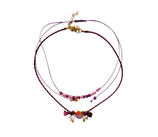 PiuPiuChick - Necklaces (Set of 2), PURPLE