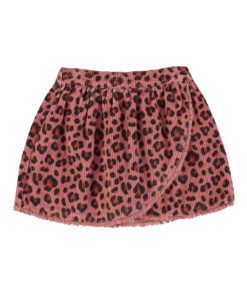 PiuPiuChick - Rock kurz, PINK w/ animal print, Baumwolle