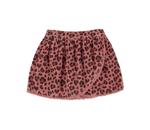 PiuPiuChick - Rock kurz, PINK w/ animal print, Baumwolle