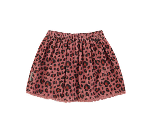 PiuPiuChick - Rock kurz, PINK w/ animal print, Baumwolle – Bild 2