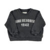 PiuPiuChick - Sweatshirt, Faded Black w/ "Jimi Hendrix" Print, Biobaumwolle