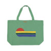 Sisters Department - XL Tragetasche, “SUNSET”, green, Canvas