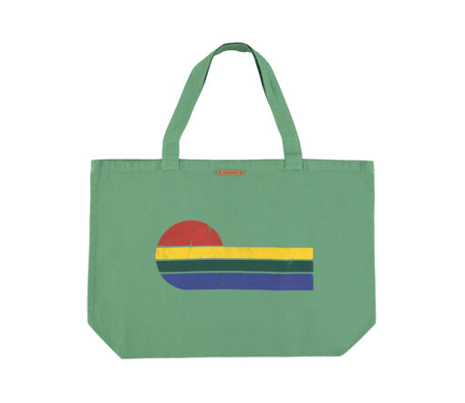 Sisters Department - XL Tragetasche, “SUNSET”, green, Canvas