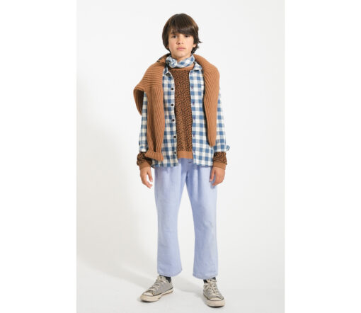 PiuPiuChick - Bandana, BLUE & WHITE checkered
