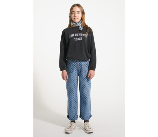 PiuPiuChick - Sweatshirt, Faded Black w/ "Jimi Hendrix" Print, Biobaumwolle – Bild 7
