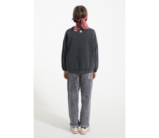 PiuPiuChick - Sweatshirt, Faded Black w/ "Jimi Hendrix" Print, Biobaumwolle – Bild 9